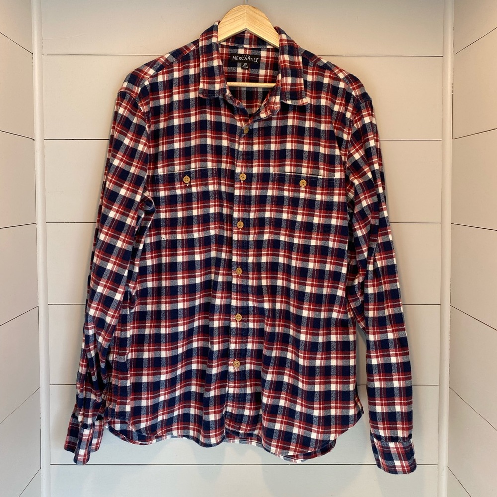 J Crew Mercantile flannel shirt
